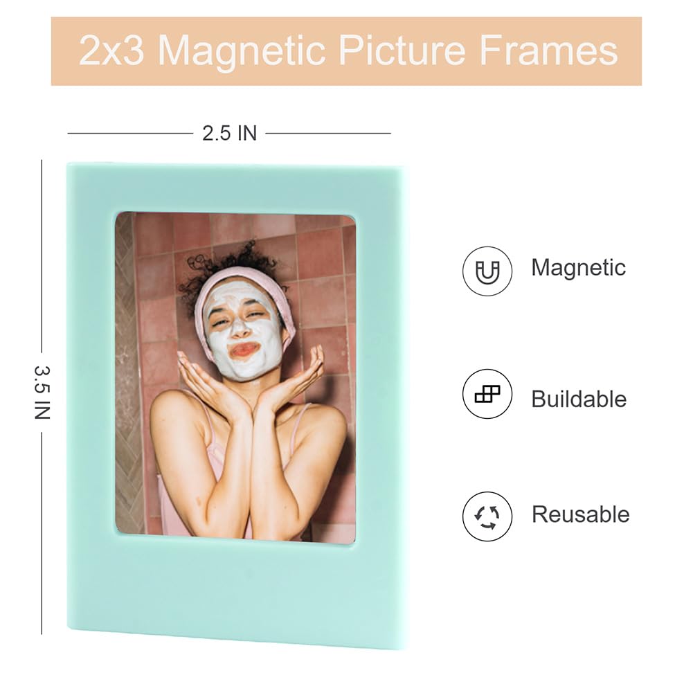 Orga'Neat frames linked together to create a customizable Instax display.