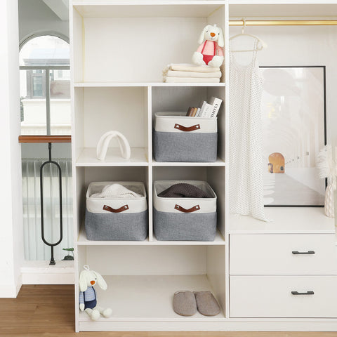 OrganiHaus large x-large bin fits standard shelves.