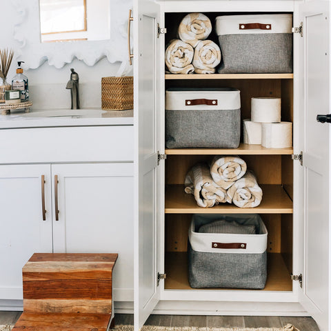 OrganiHaus three-pack in neutral colors for cohesive organization.