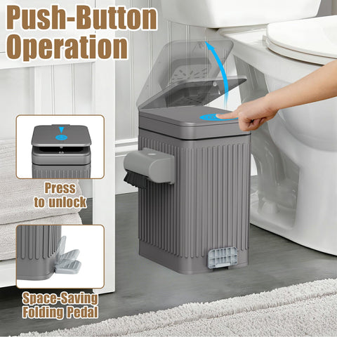 Organizelink bag dispenser can be mounted for easy access.