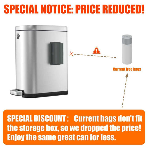 Organizelink carbon filters reduce odors in the outdoor trash can.