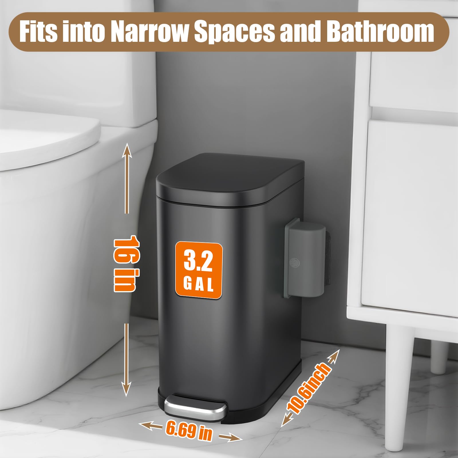 organizelink matte black finish blends with any outdoor or indoor décor.