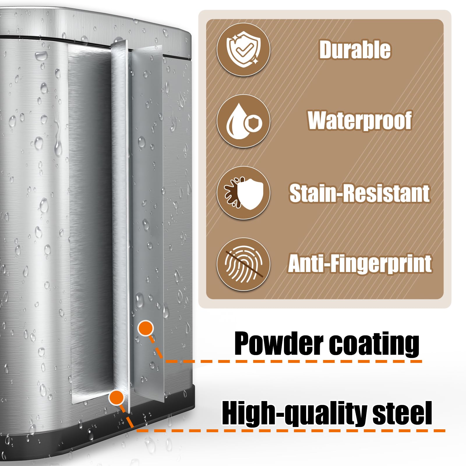 Organizelink matte black finish suits indoor or outdoor spaces.