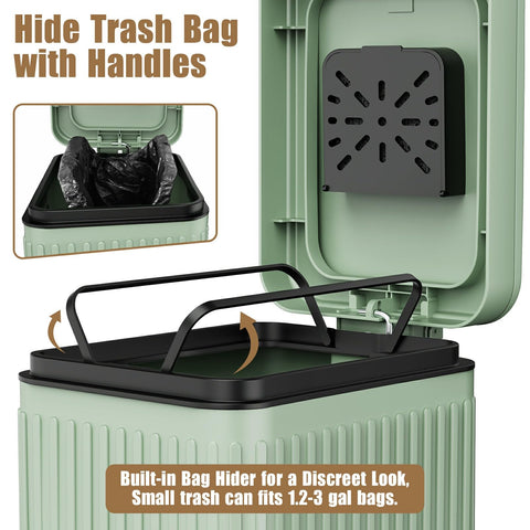 Organizelink outdoor-indoor 5L bin designed for garden and bathroom use
