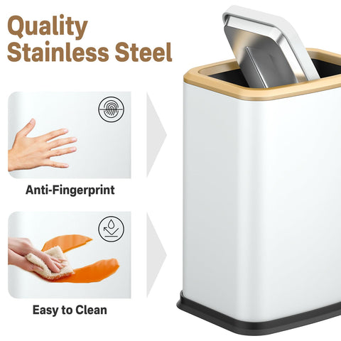 Organizelink pet-proof lid prevents dogs from opening the bin.