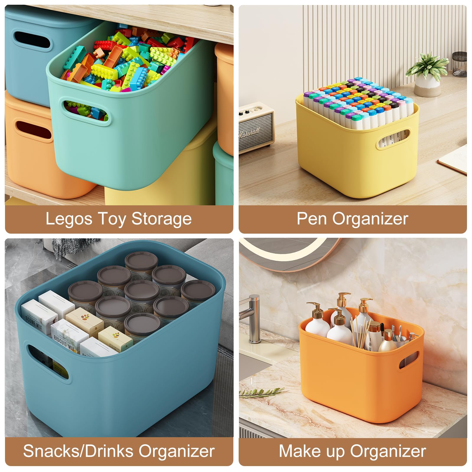 ORGIDOL easy to open lid and labeling friendly design for quick content recognition