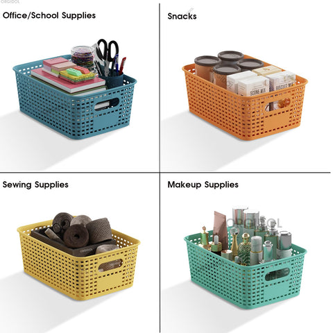 ORGIDOL compact bins slide out easily for quick retrieval.