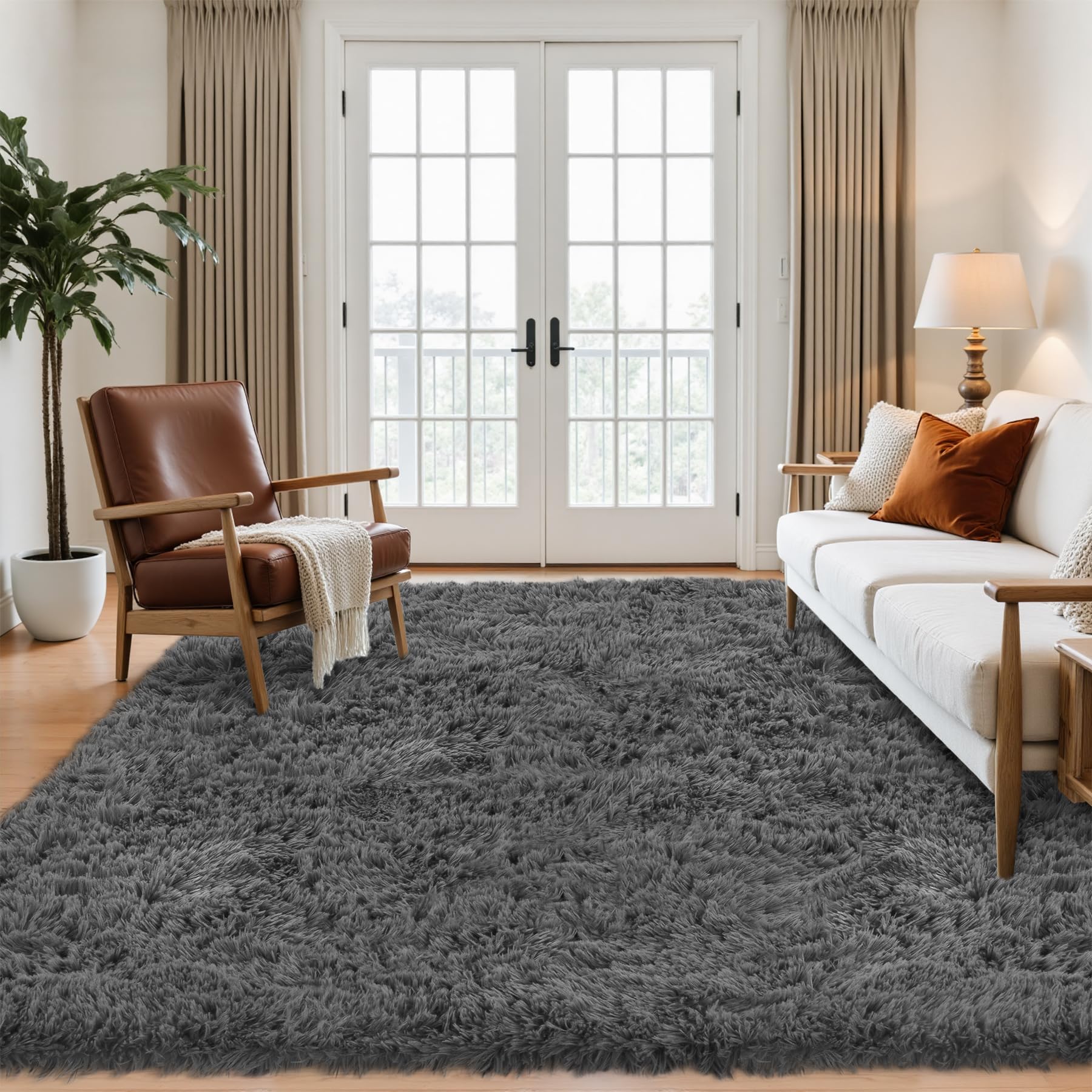 Oriannal 1-7-inch pile rug adds luxurious softness underfoot.