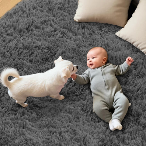 Oriannal easy-care rug cleans with a quick vacuum or shake.
