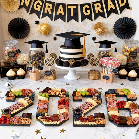 10-inch charcuterie board box filled with treats for celebrations.