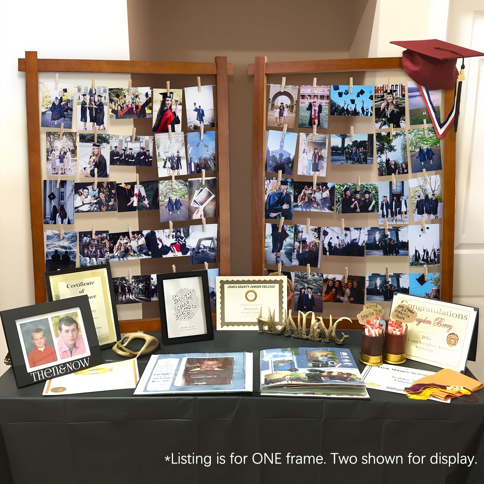 Oriental Cherry graduation memories layout with multiple photos.