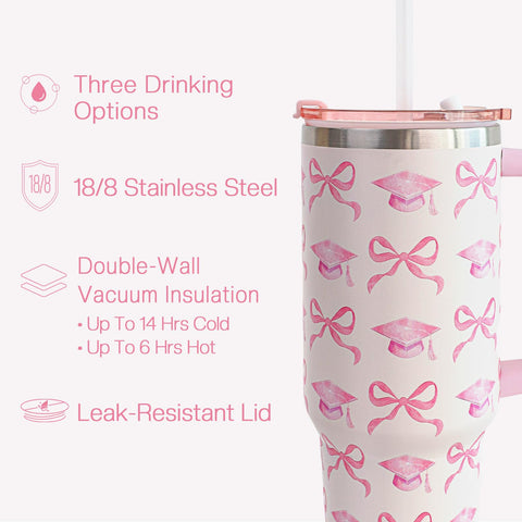 Oriental Cherry leak-resistant lid helps prevent spills during celebrations.