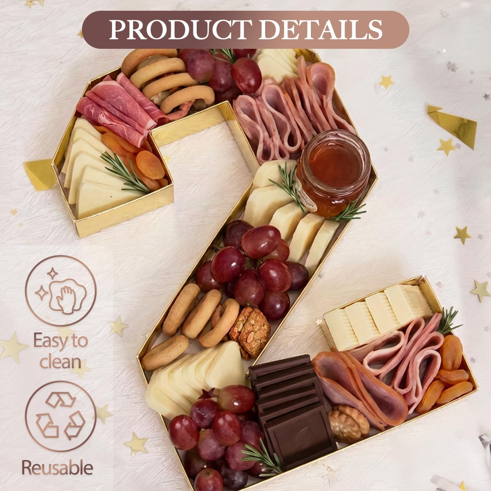 Oriental Cherry reusable number tray with 12 oil-absorbing sheets for tidy snacks.