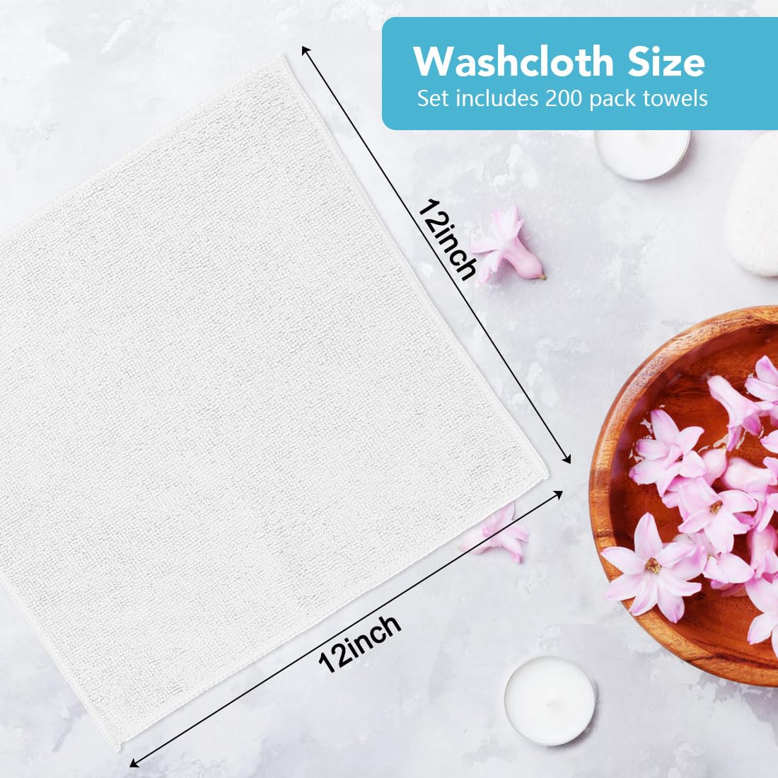 Orighty wash cloths 12x12 inches, handy for travel and gym.