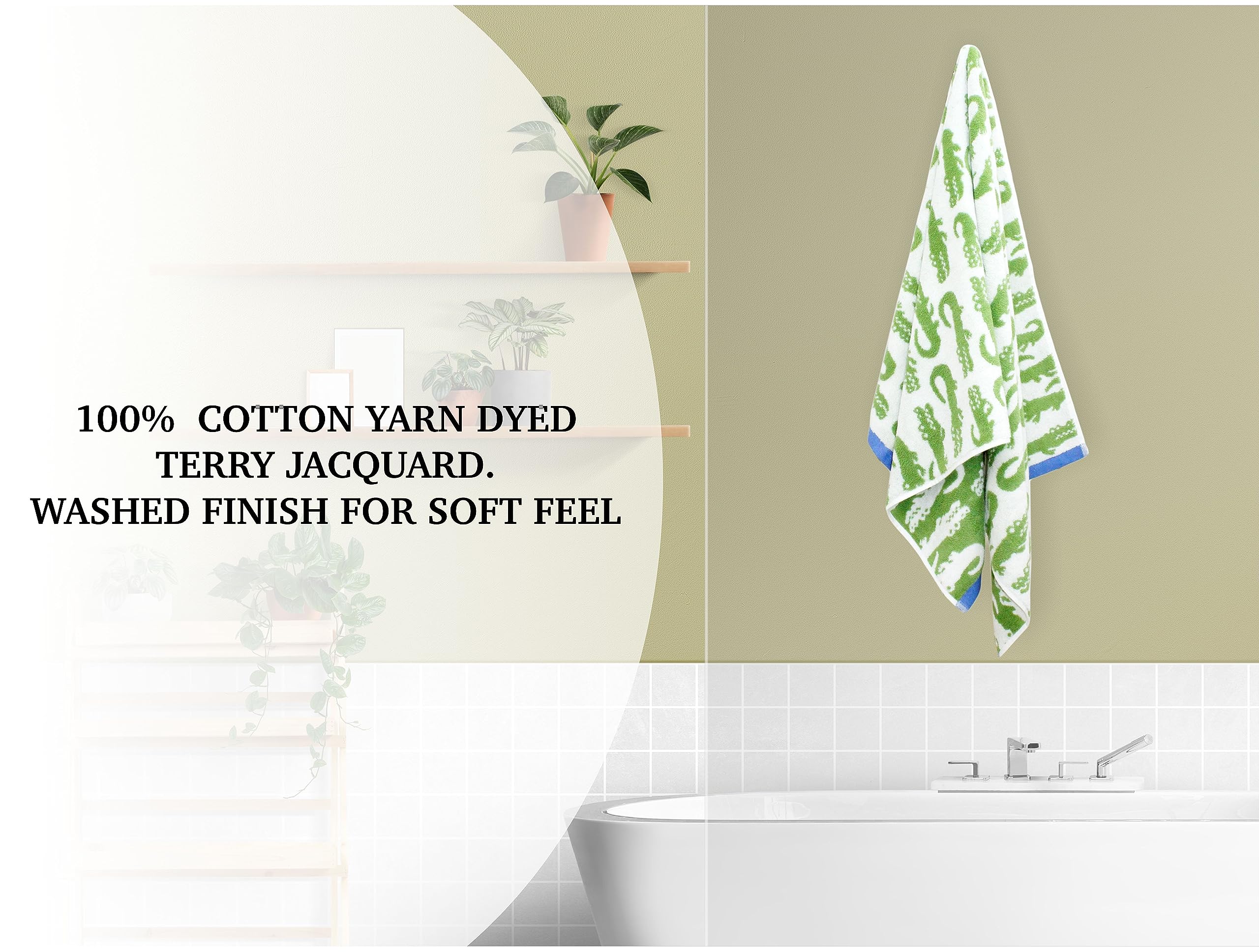 Original Kids crocodile washcloths gentle cleansing for delicate skin.