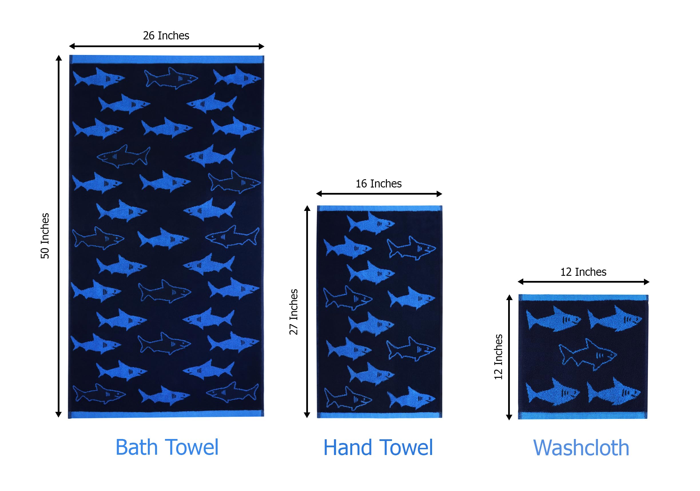 Original Kids jacquard texture towels highlight durable design.