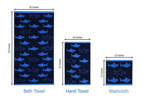 Original Kids jacquard texture towels highlight durable design.