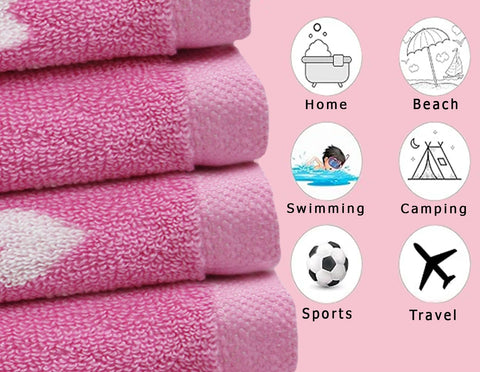Original Kids reversible pink and white hearts jacquard, vibrant colors wash after wash.