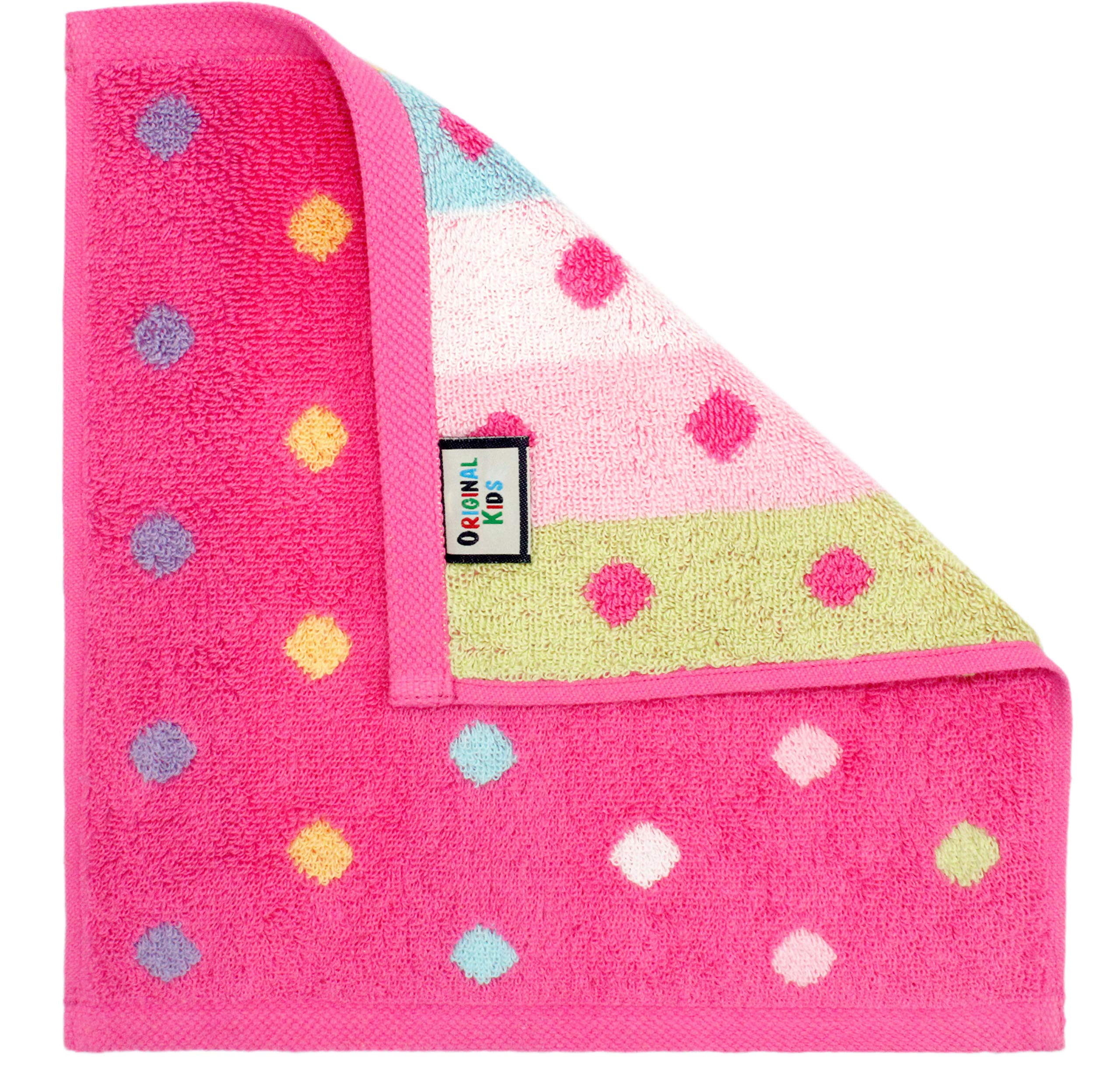 ORIGINAL KIDS wash cloth vibrant color dyed design stays bright wash after wash