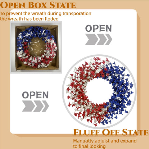 Orilium wreath suits indoor or outdoor summer home décor on porches or walls