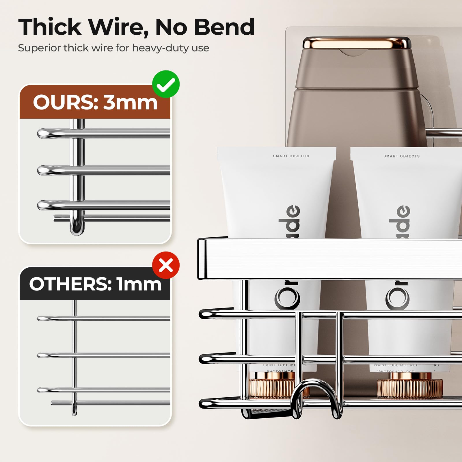 Orimade adhesive no-drill installation for quick setup.