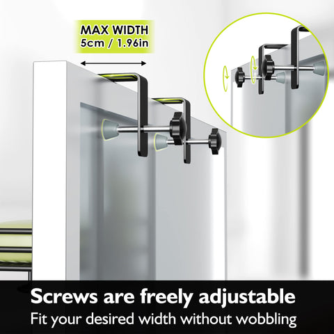 Rustproof finish keeps the caddy looking new in humid bathrooms.