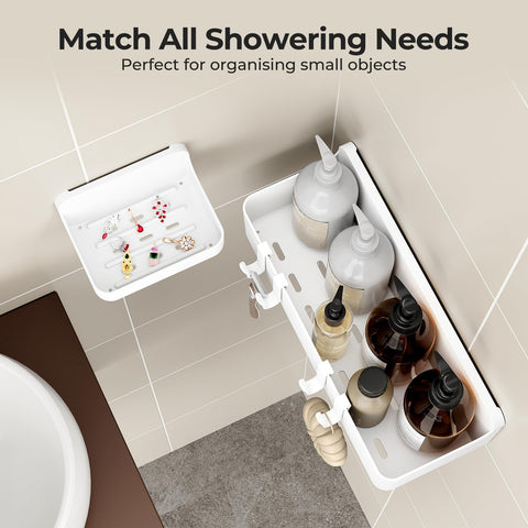 Orimade shower caddy no-drill installation using adhesive pads on smooth surfaces