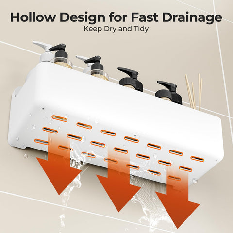 Orimade shower caddy rustproof ABS construction resists moisture and corrosion