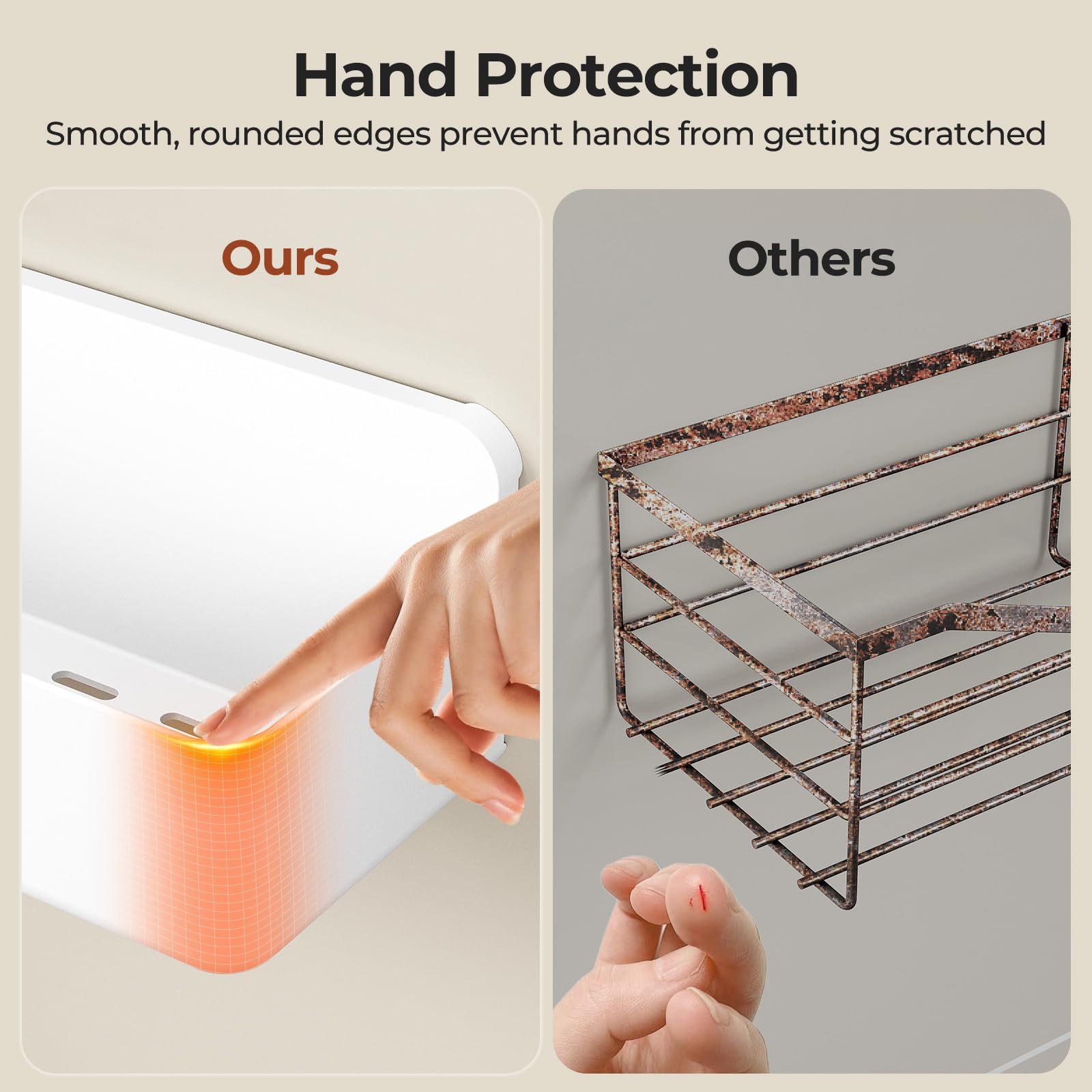 Orimade shower caddy 3-pack soap dish for easy soap access and placement