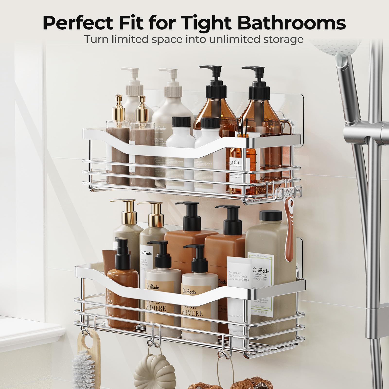 Orimade contents included image lists two caddies and accessories.
