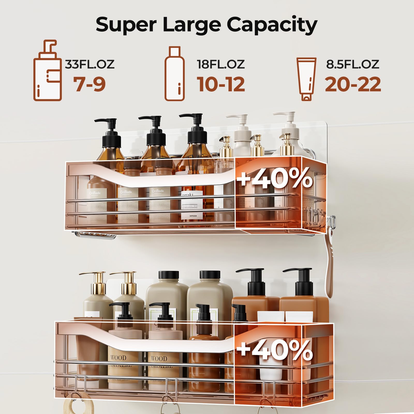 Orimade two-pack packaging indicates high storage capacity.