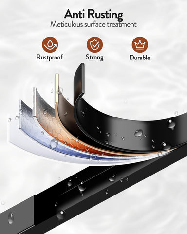 Suction cups secure to glass surfaces without slipping.