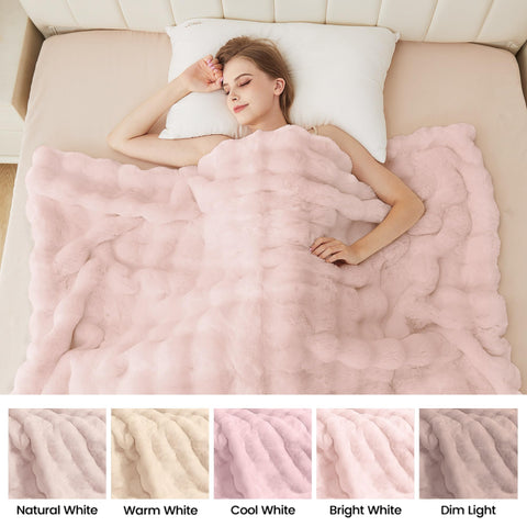 ORINOVA pink fluffy blanket bedroom decor elevates comfort and style