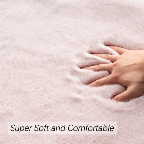 ORINOVA pink rug with non-slip suede bottom for safe, stable flooring.
