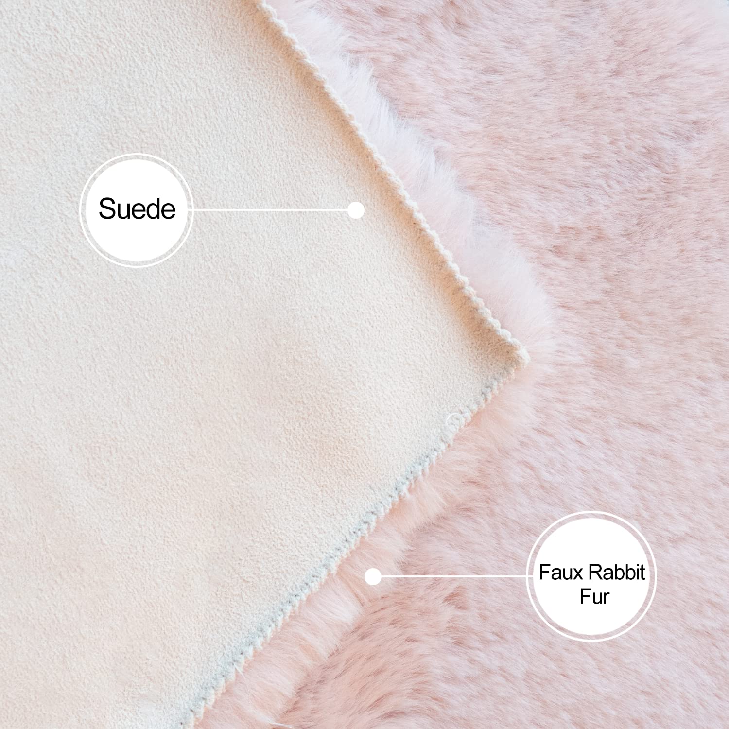 ORINOVA washable fur rug designed for easy cleaning and quick fluffing.