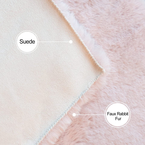 ORINOVA washable fur rug designed for easy cleaning and quick fluffing.
