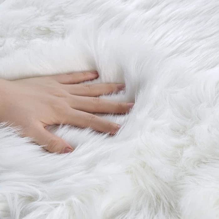 ORINOVA furry rug back shows soft backing for wooden floors