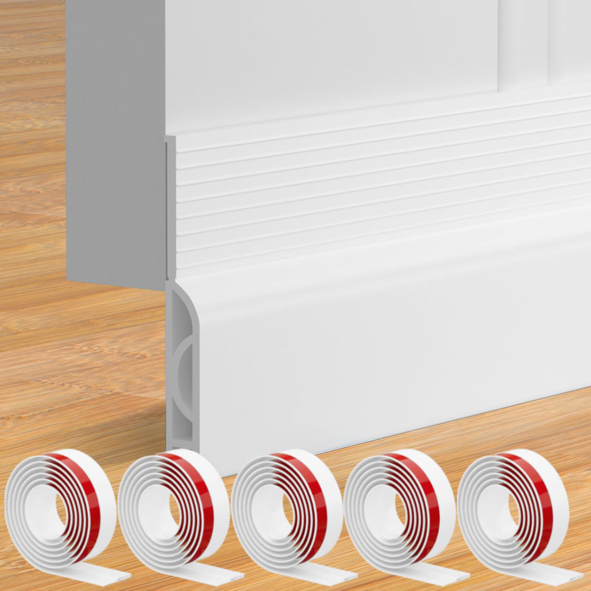 Ormein 5Pack door draft stopper blocks drafts on interior doors.