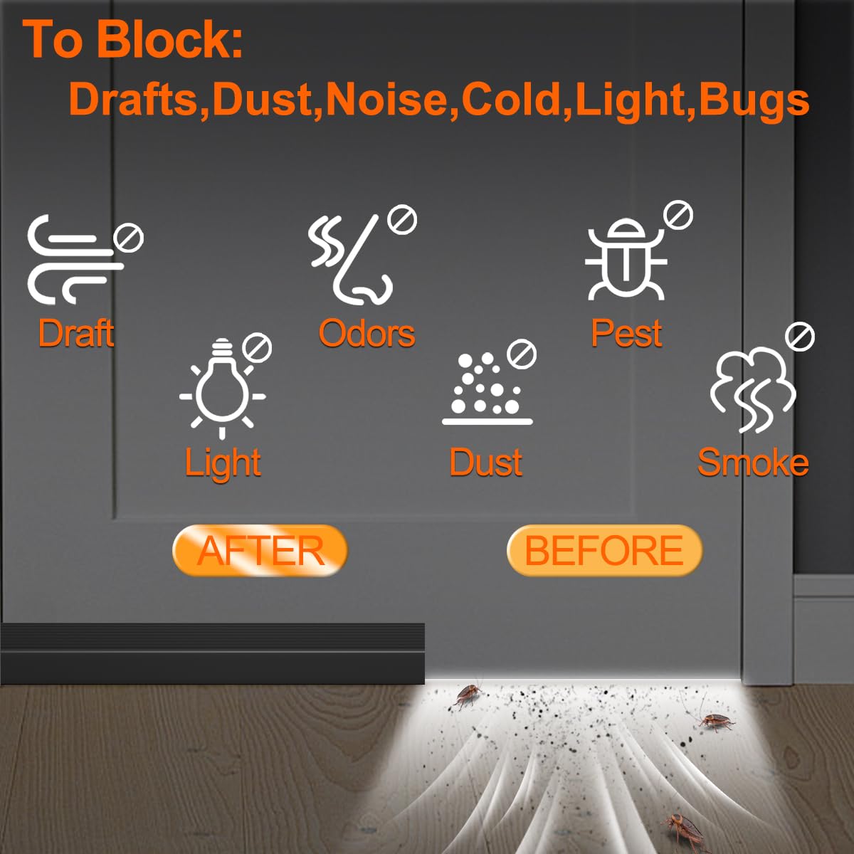 Ormein draft blocker is pet-friendly for homes with pets