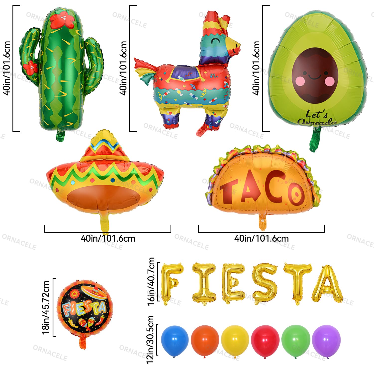 ORNACELE cactus foil balloon brings desert charm to dessert tables and party walls