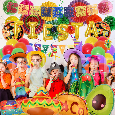 ORNACELE sombrero foil balloon adds festive flair for themed shots and corners