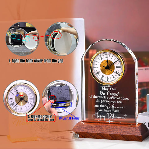 Ornalrist solid wood base complements crystal for premium display