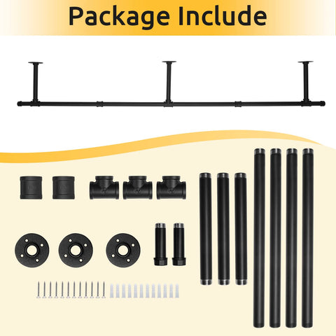 Oroonoko space-saving display rack keeps seasonal garments organized and accessible.