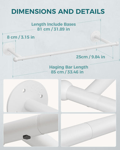 Heavy-duty 88 lbs capacity on OROPY rack for coats and bulky items