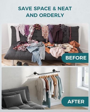 OROPY bedroom closet organization rack maximizes space and accessibility.
