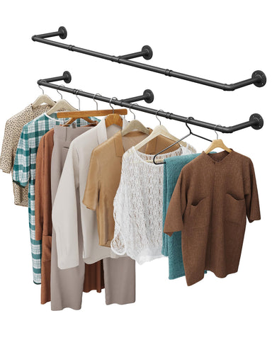 OROPY clothes rack 65-7inch wall-mounted for spacious wardrobe organization