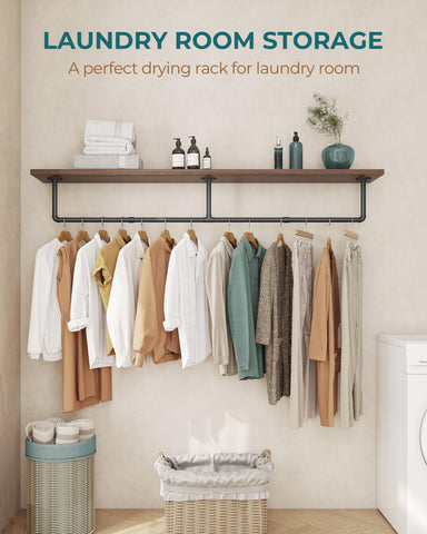 OROPY clothes rack cast-iron pipes assembly demonstrates long-lasting strength.