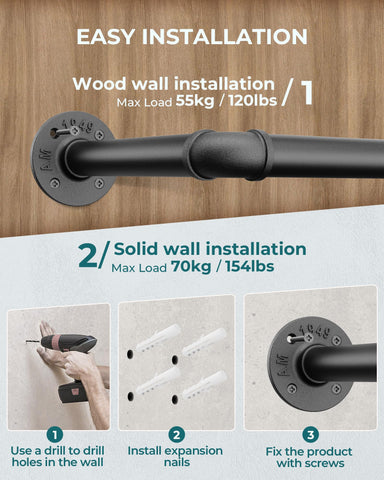 OROPY industrial pipe design adds rugged style with practical storage