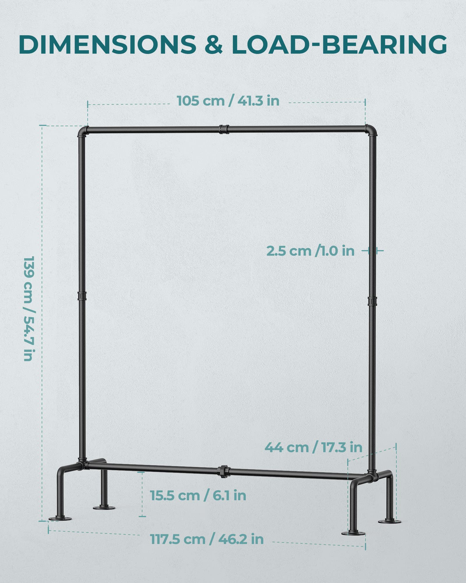 OROPY rack close-up welds illustrate durable metal construction.