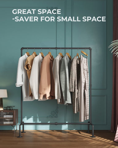 OROPY rack floor clearance provides space for shoes and accessories underneath.